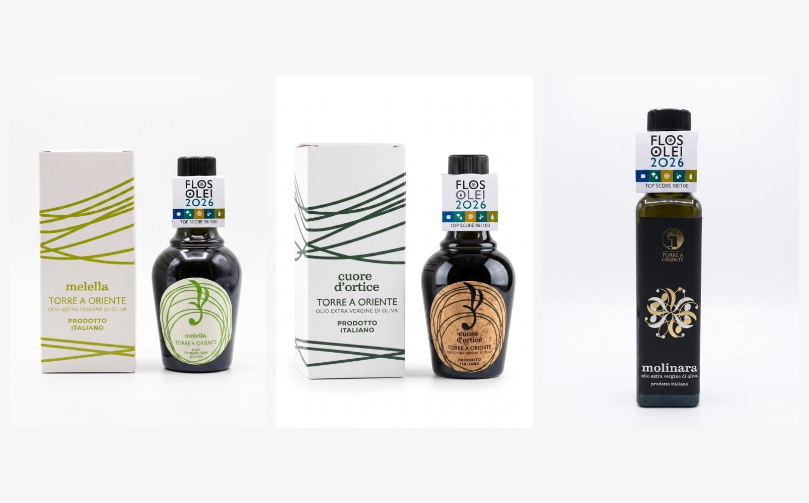 Zestaw Konesera BIO Torre a Oriente 3x250 ml – Melella, Cuore d'Ortice i Molinara