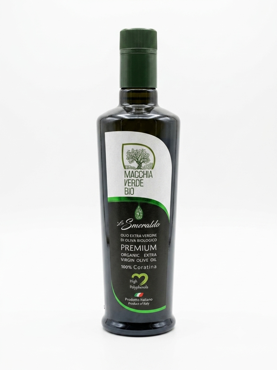 Ekologiczna Oliwa Coratina Lo Smeraldo BIO (981 mg/kg) 500ml